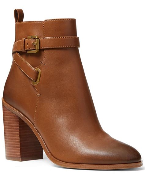 Michael Michael Kors Women’s Aldridge Buckled Leather Booties 